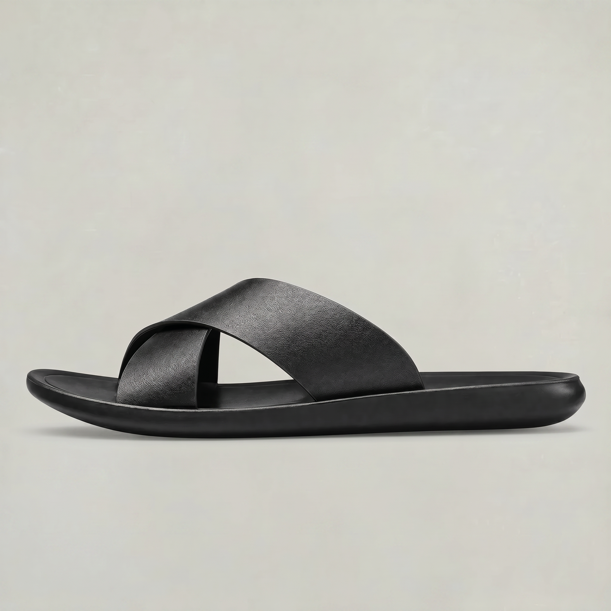 Men's Cross Strap Slide Sandals - Anti-Slip Home Slippers
