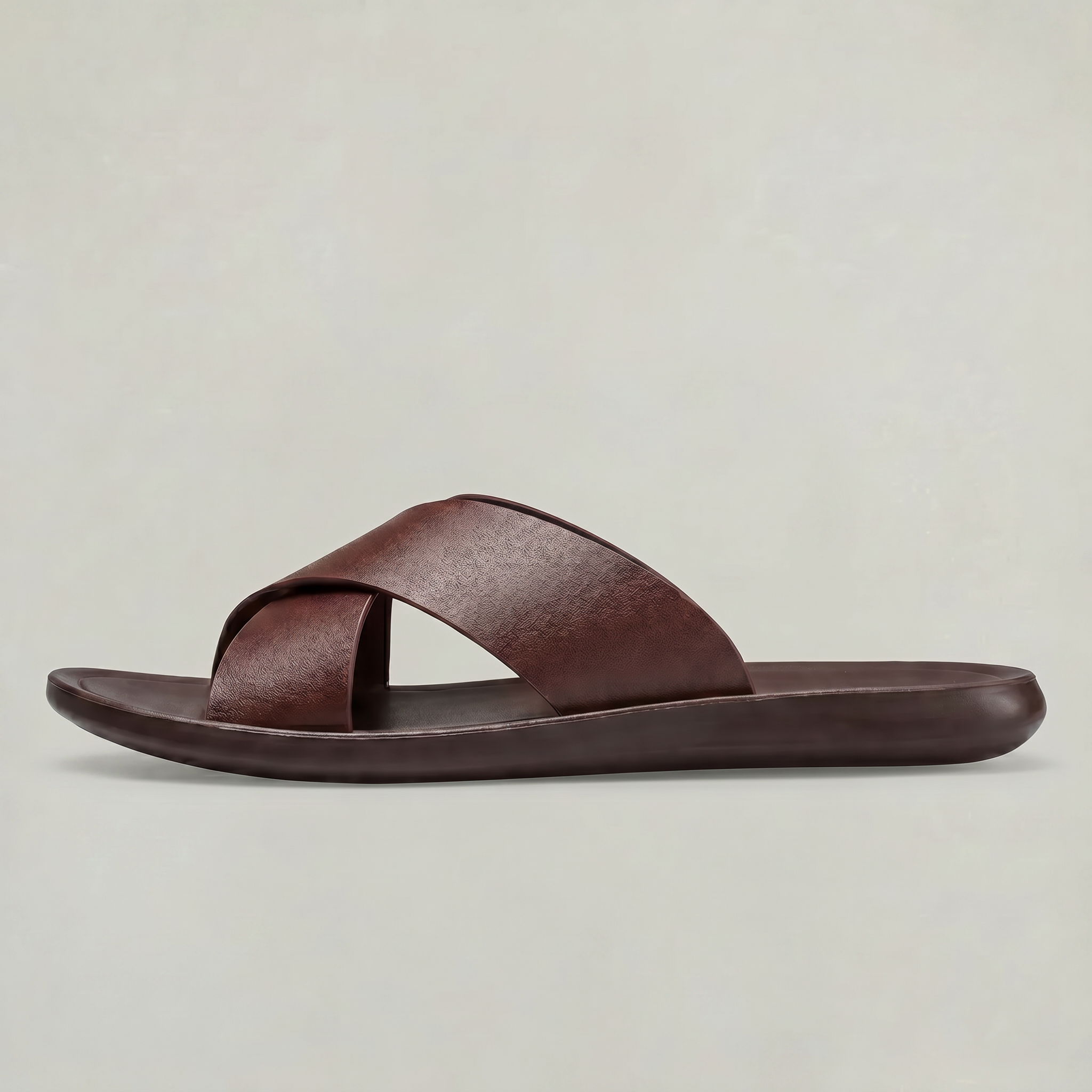Men's Cross Strap Slide Sandals - Anti-Slip Home Slippers