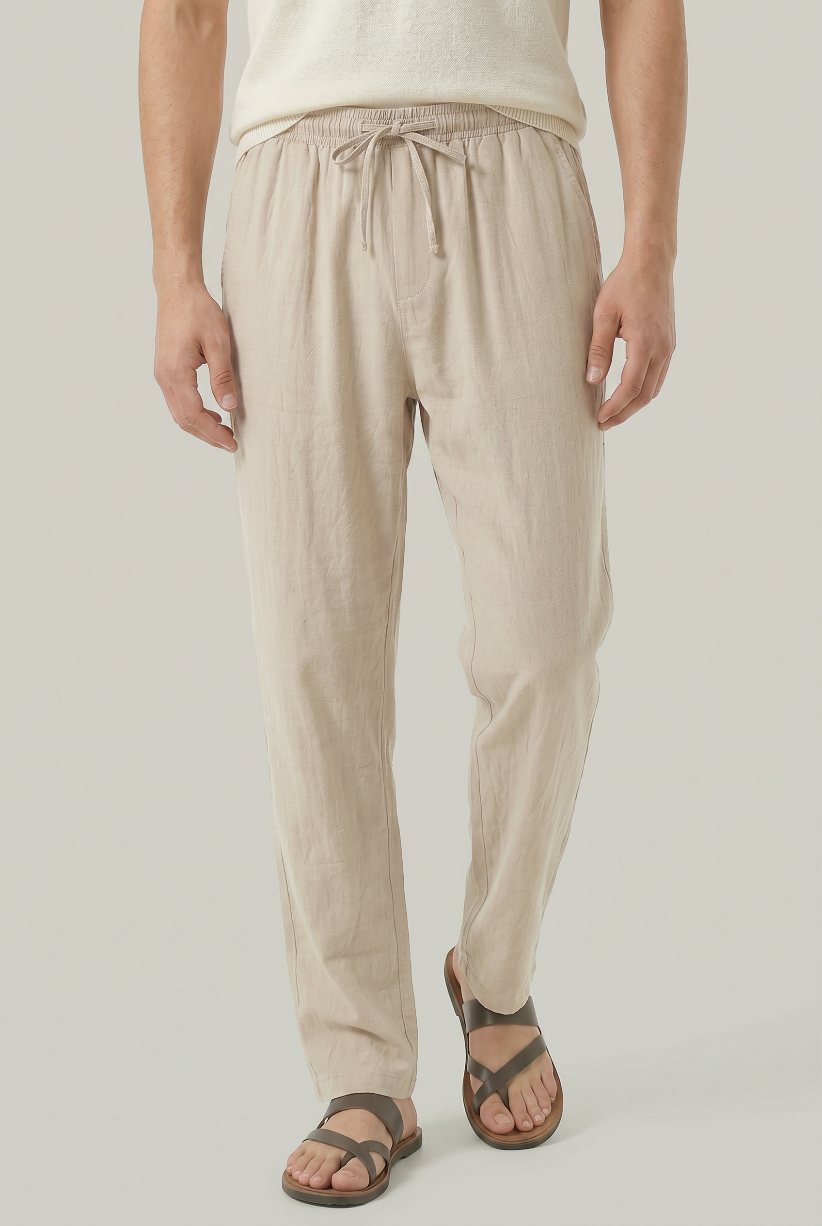 Men's Linen Drawstring Pantalon