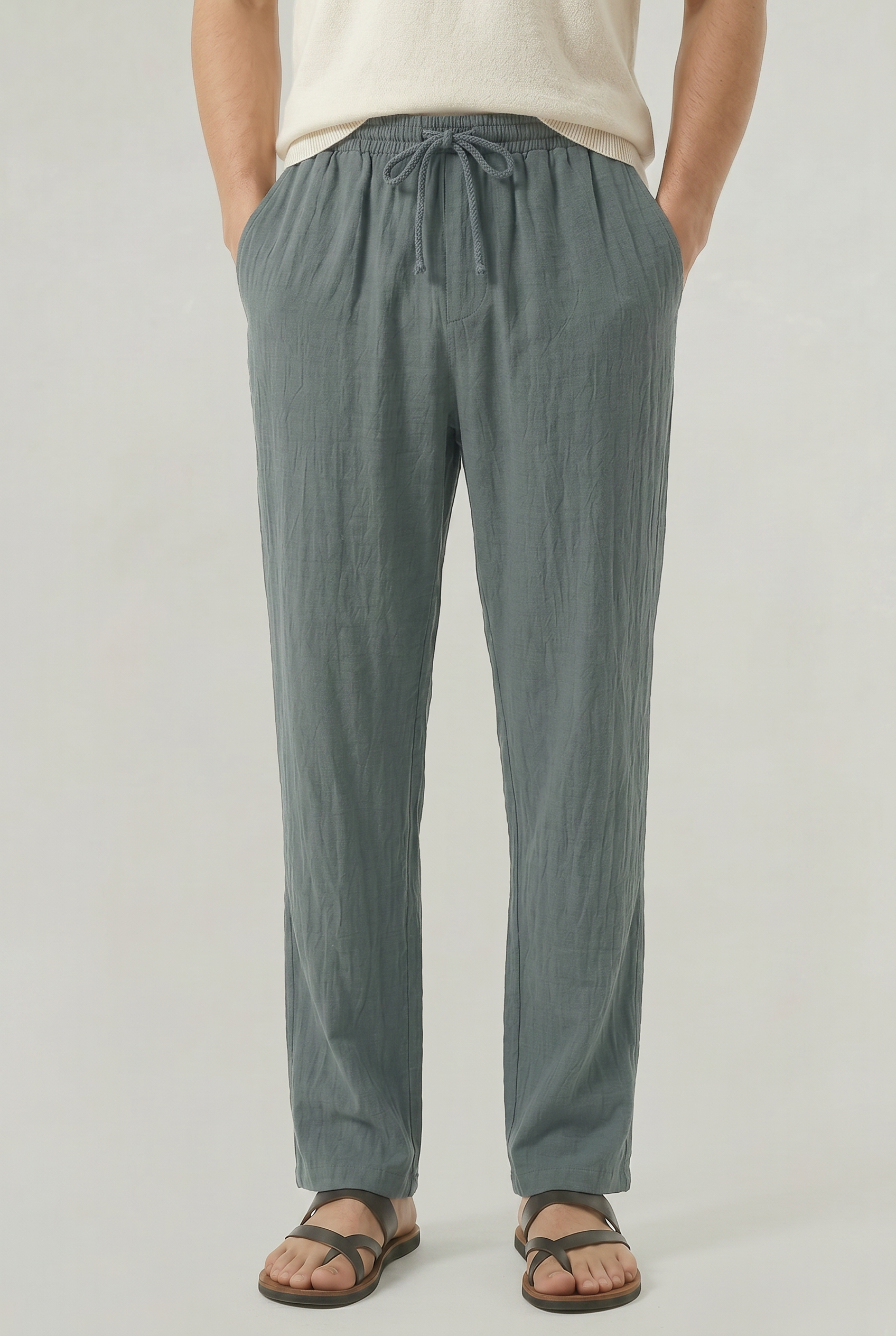 Men's Linen Drawstring Pantalon