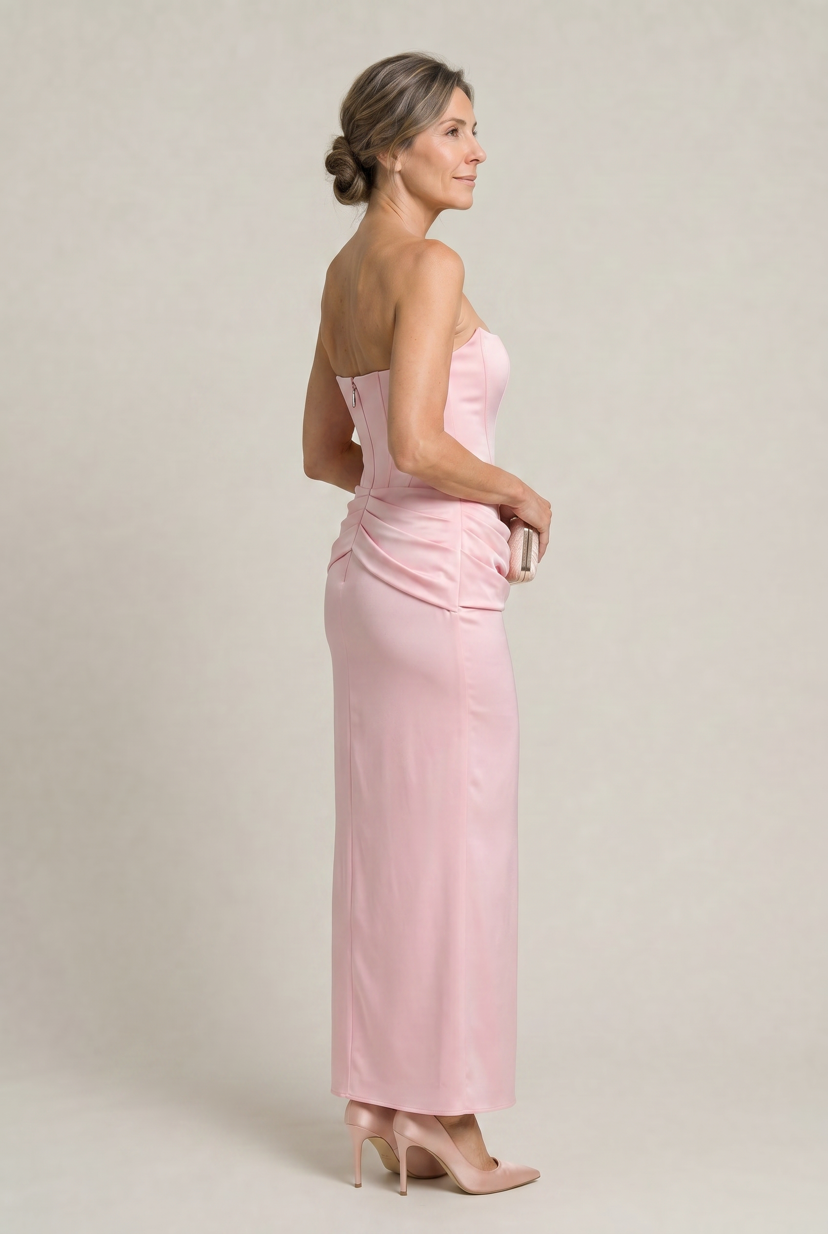Women's Corset Strapless Maxi Dress