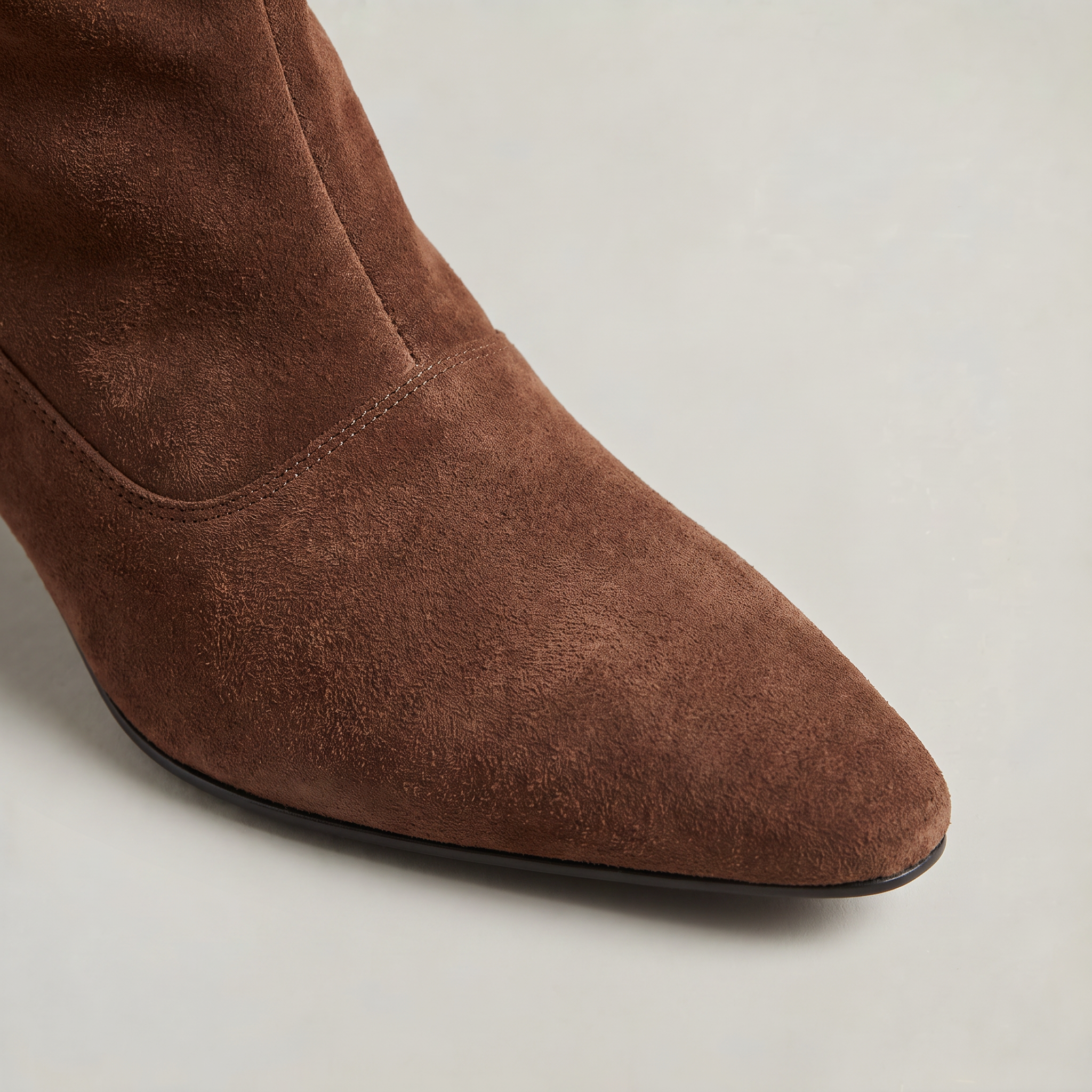 Women’s Suede Knee-High Slouch Boots - Pull-On Style