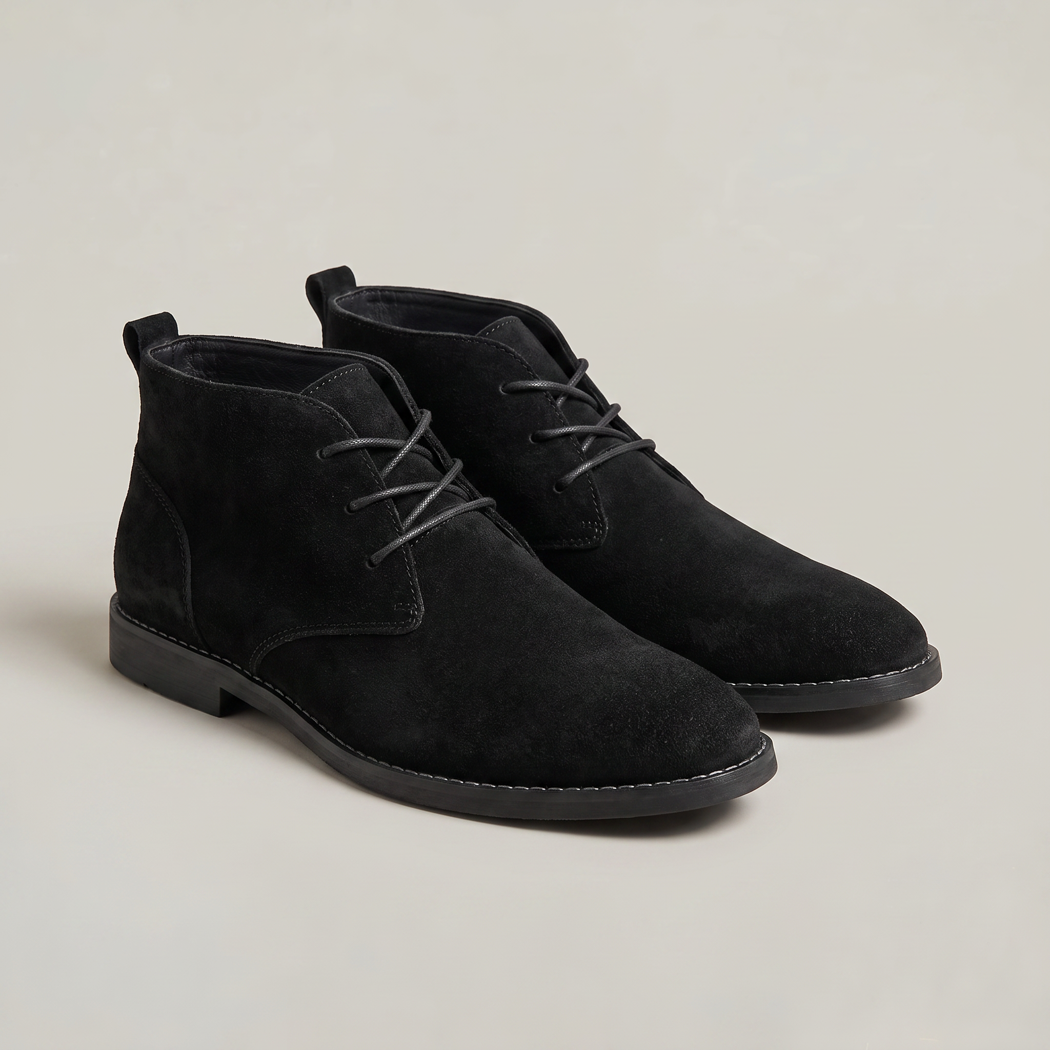 Men's Suede Chukka Boots – Lace-Up Desert Ankle Boots