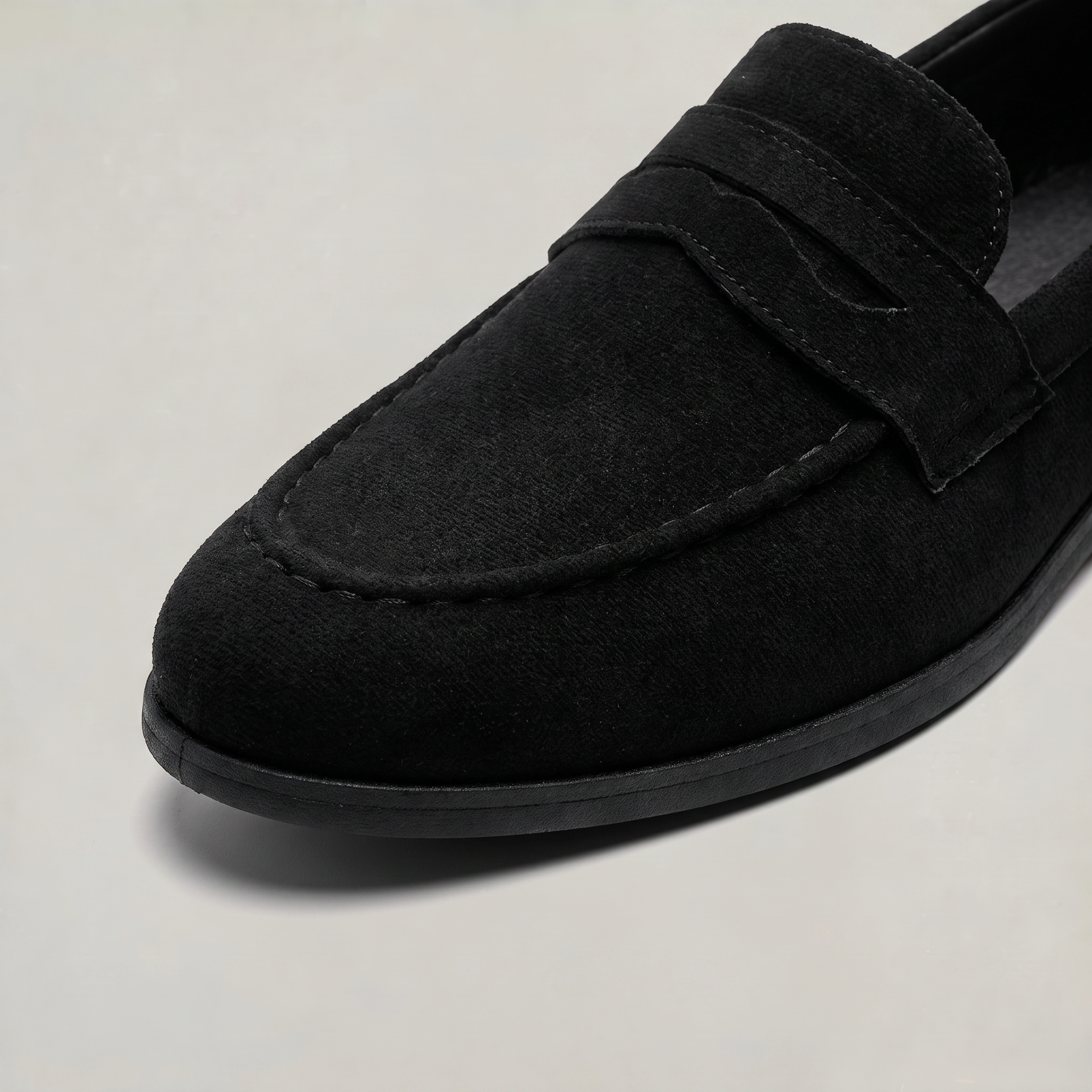 Men's Suede Look Penny Loafer - Slip On Loafers