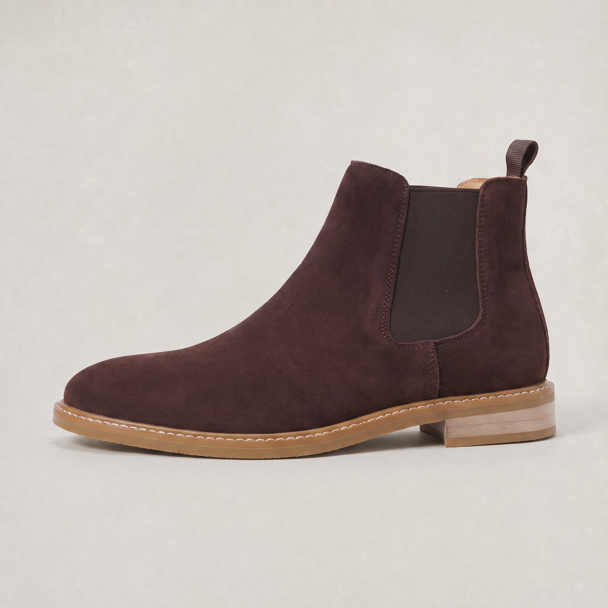 Men's Suede Look Chelsea Boots - Slip On Ankle Boots
