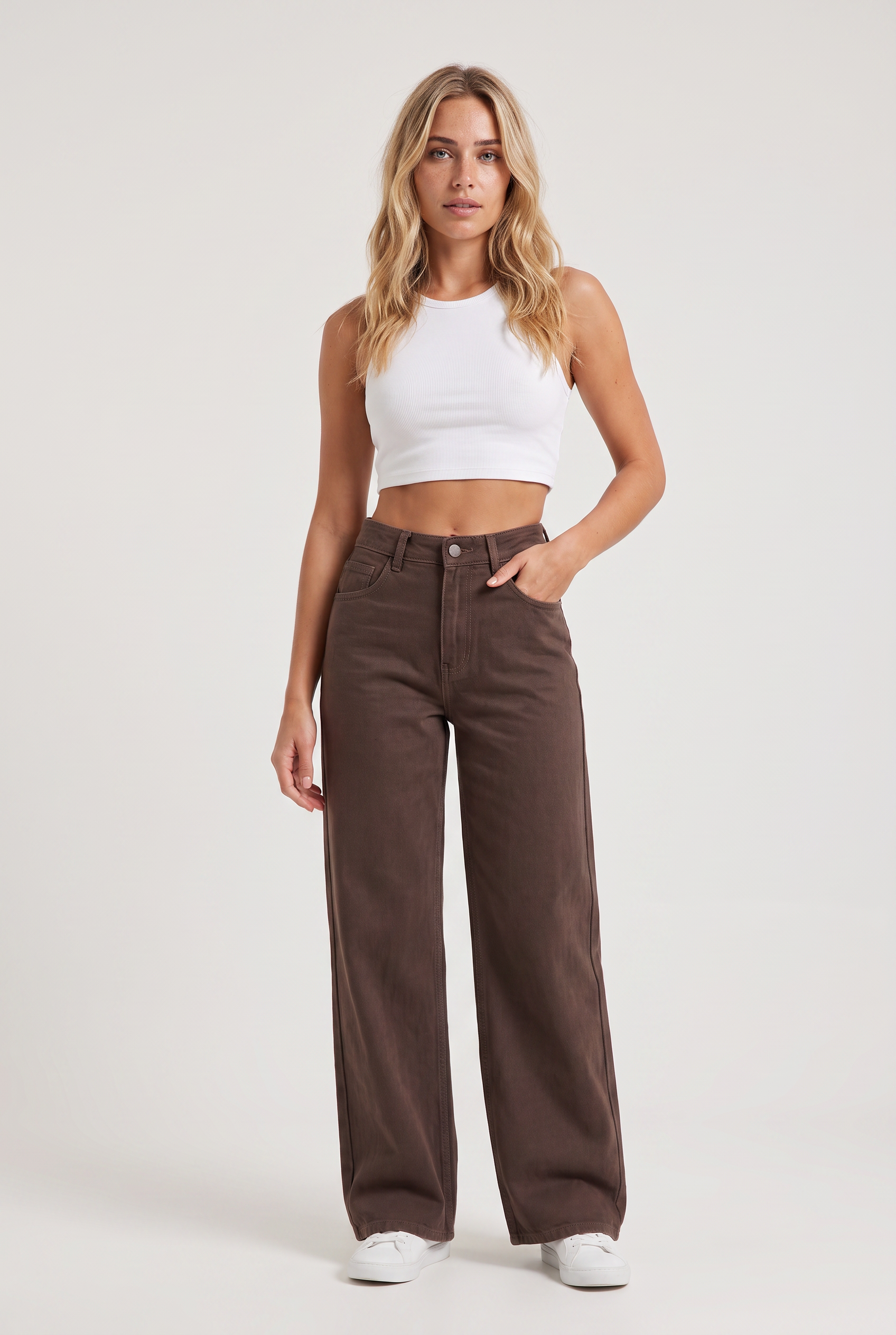 Women’s Cotton Wide Leg Jeans