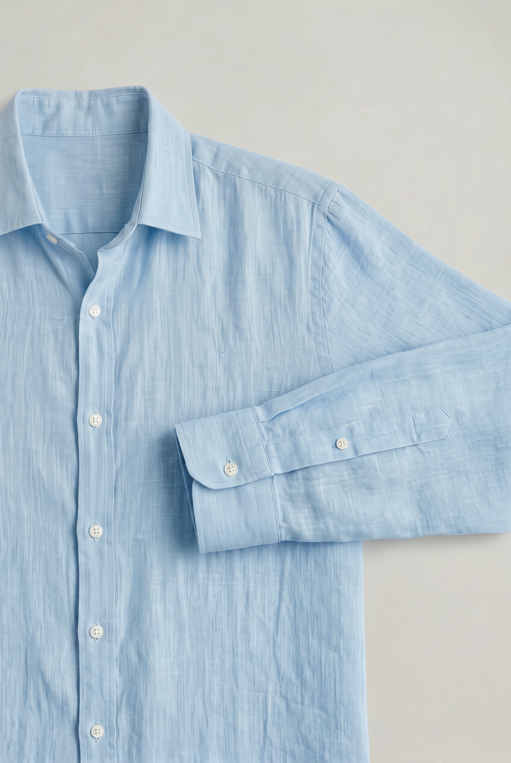 Men's Long Sleeve Linen Button Down Shirt