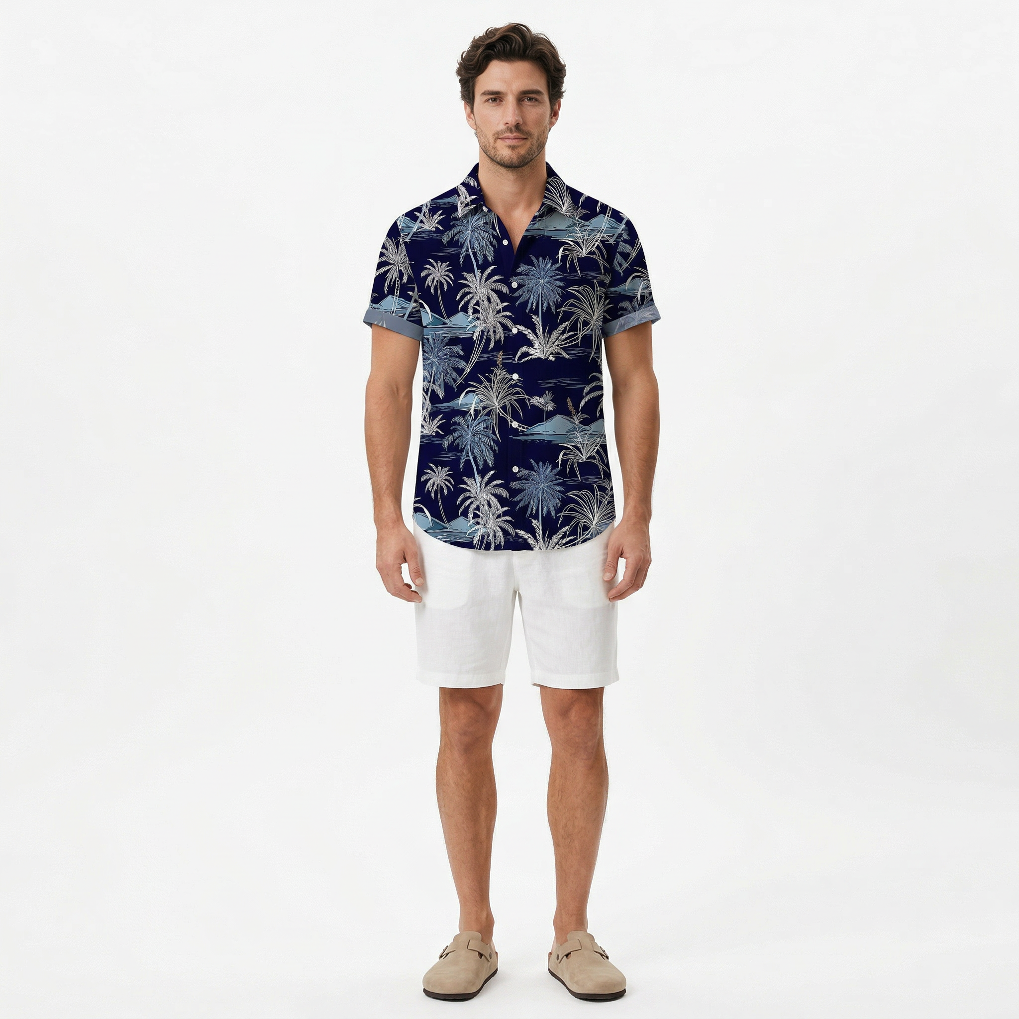 Men's Printed Floral Summer Shirt