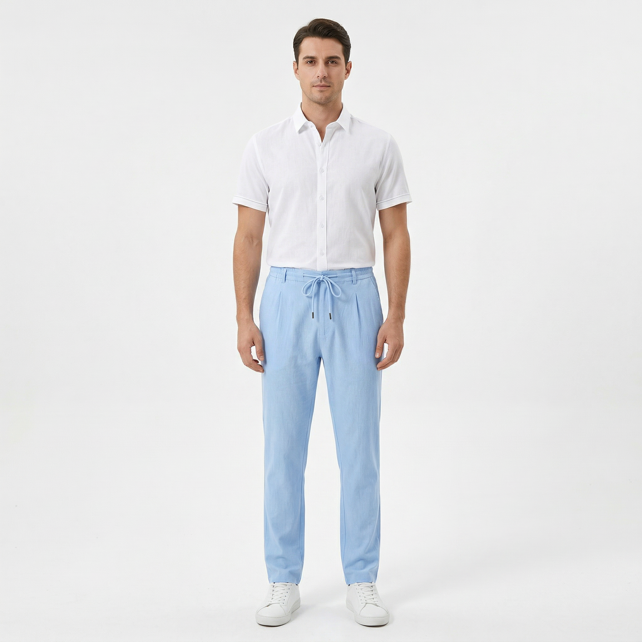 Birchbourne - Men’s Drawstring Waist Straight Leg Pants