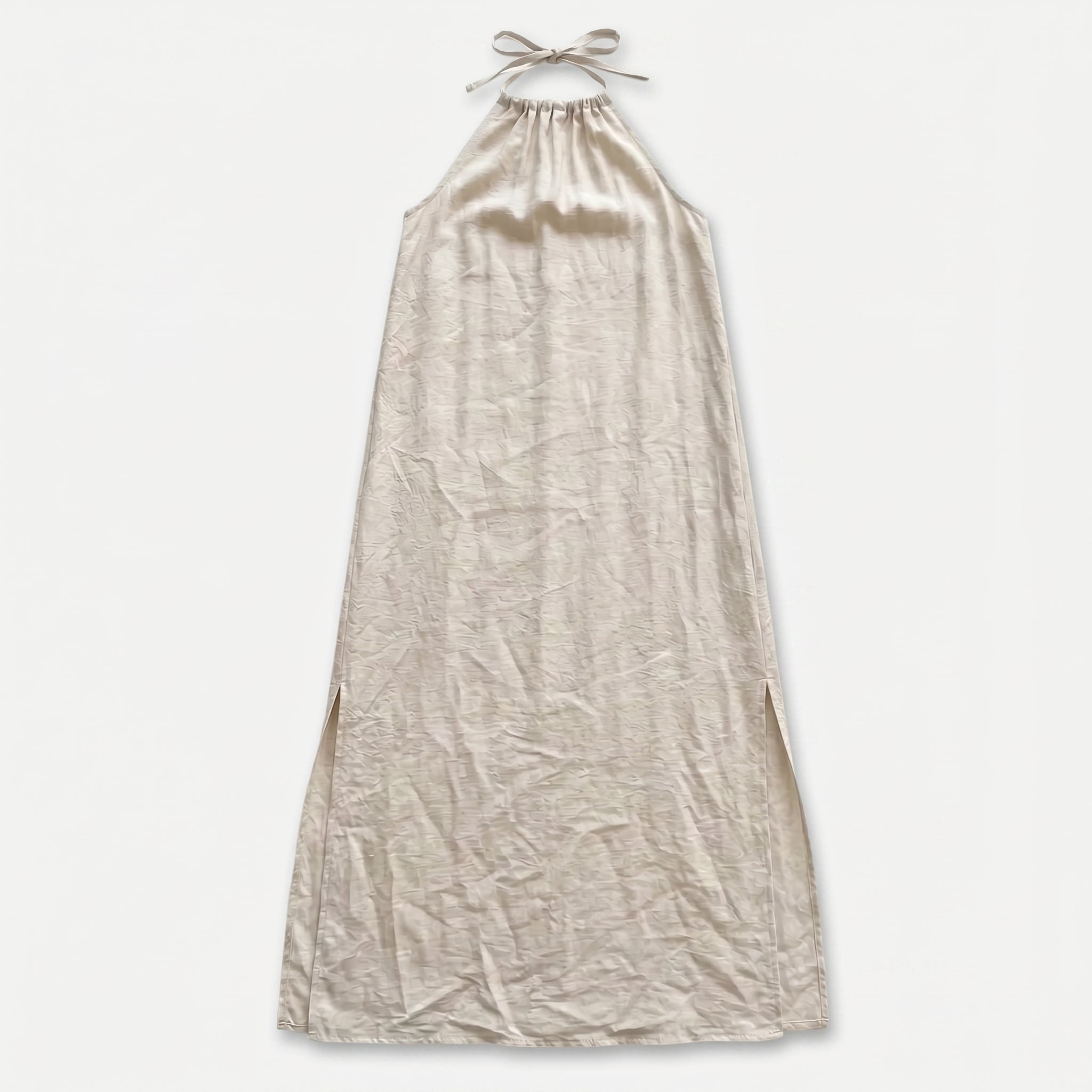 Women's Halter Neck Sleeveless Summer Maxi Dress