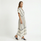 Women's Wrap Waist Midi Dress