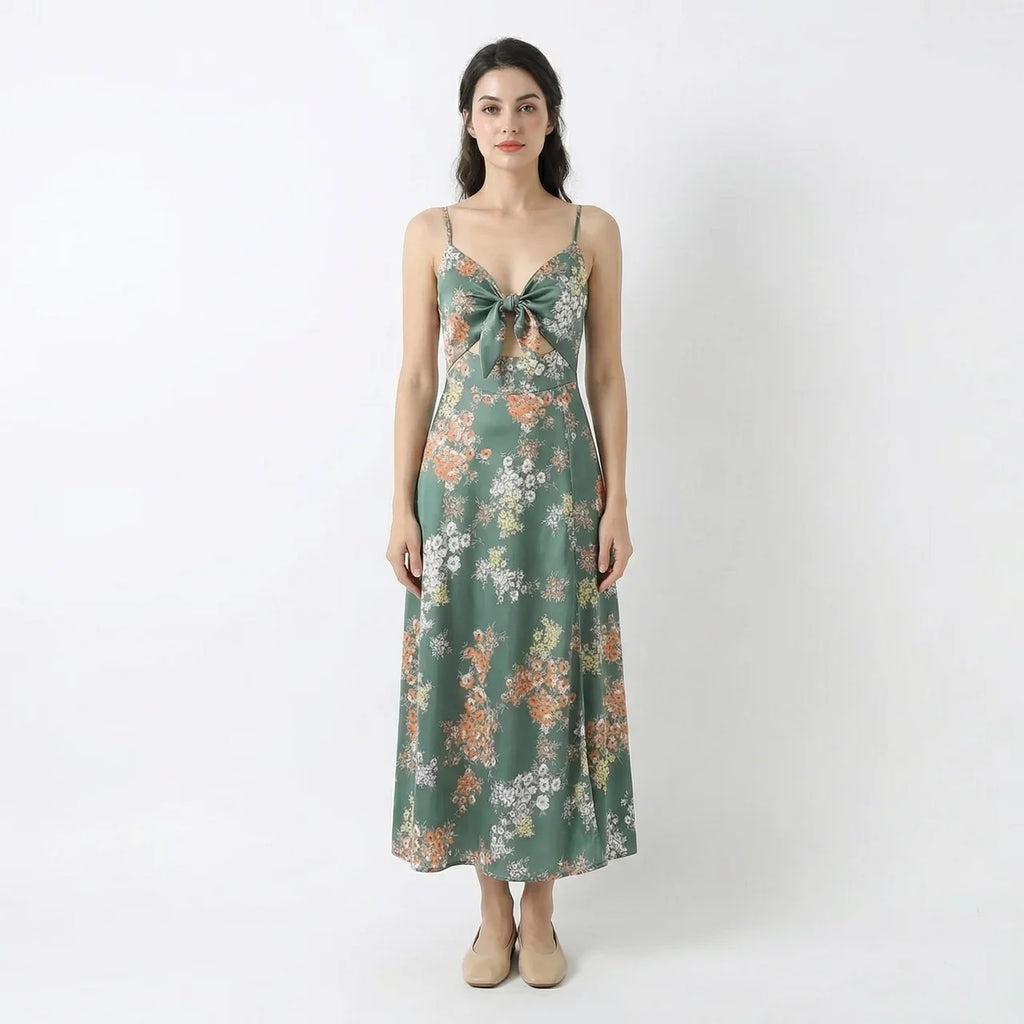 Women's Floral Printed Summer Maxi Dress