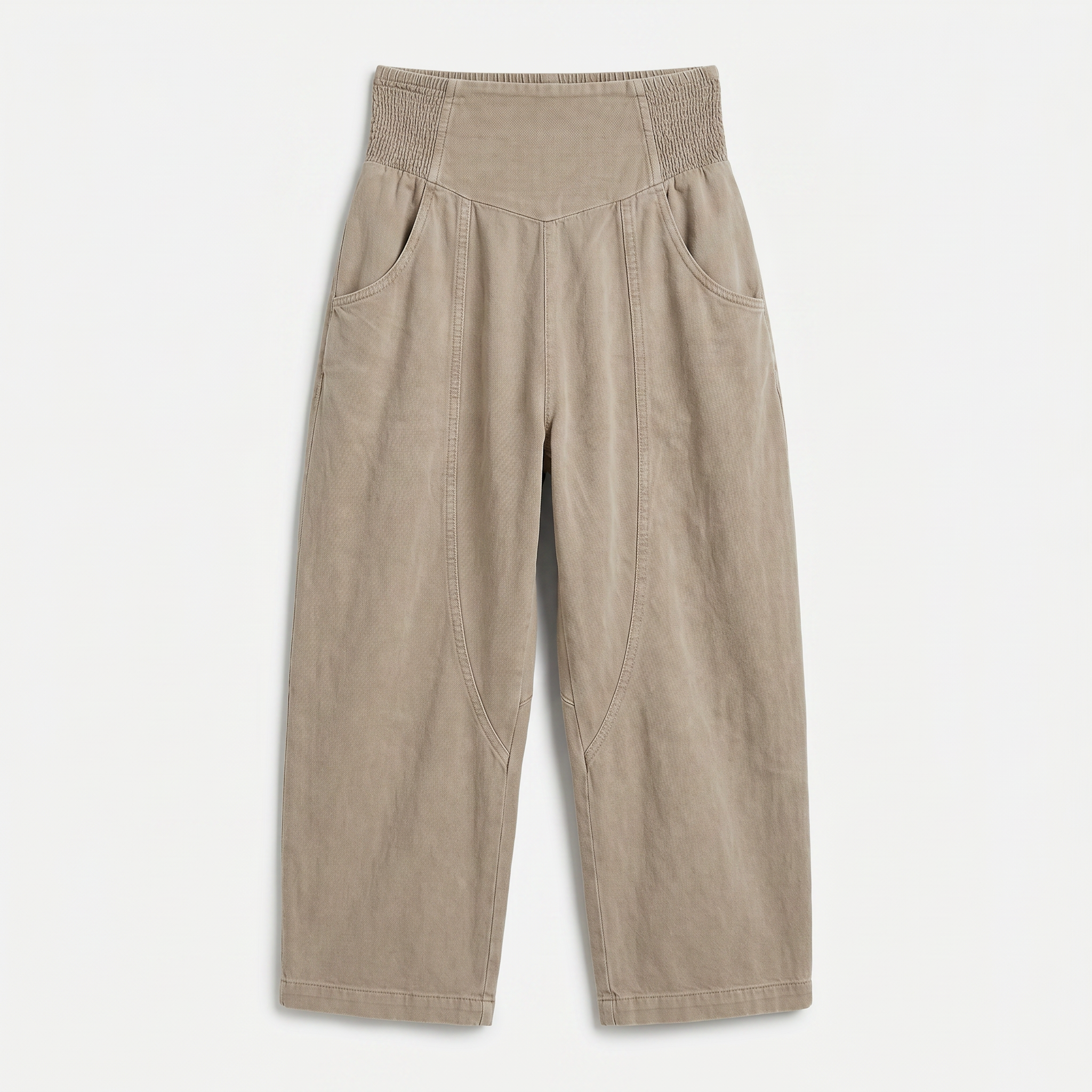 Women's Cotton Linen Wide Leg Trousers