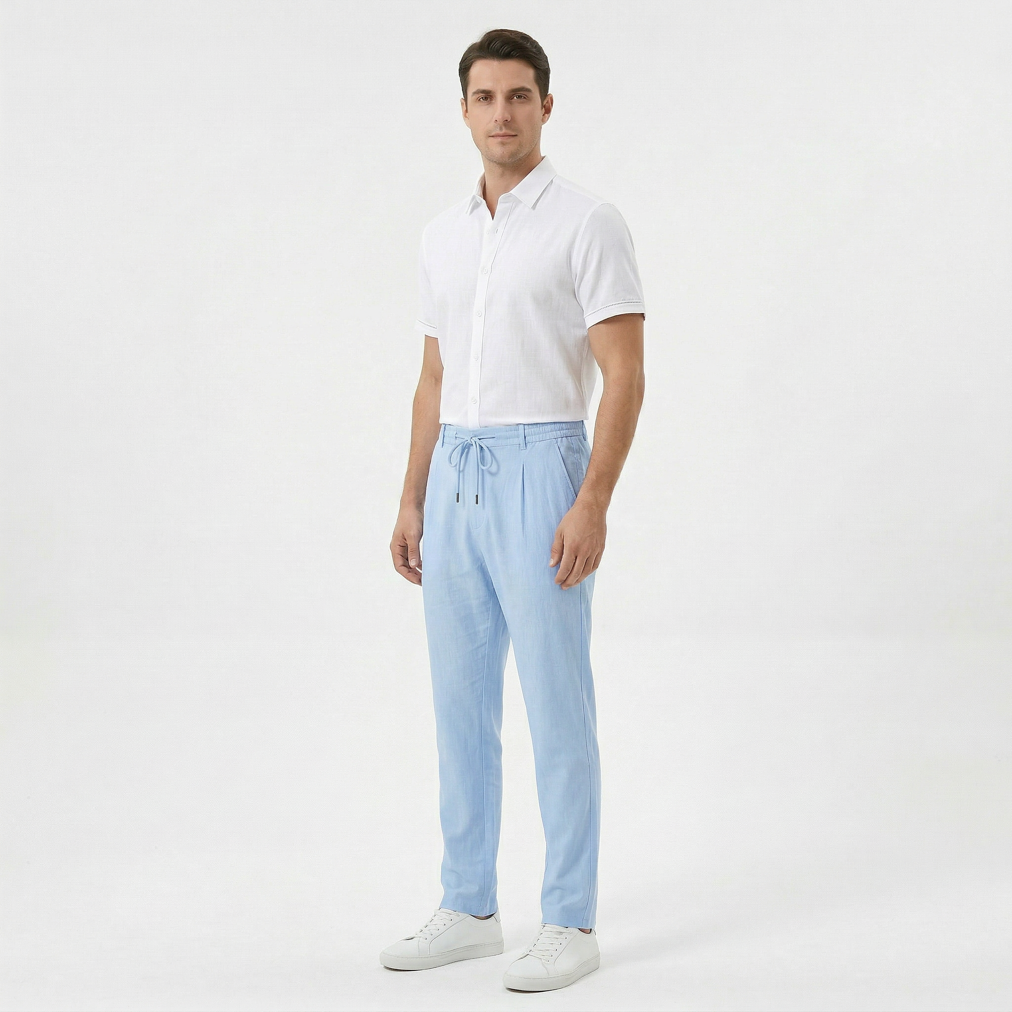 Birchbourne - Men’s Drawstring Waist Straight Leg Pants
