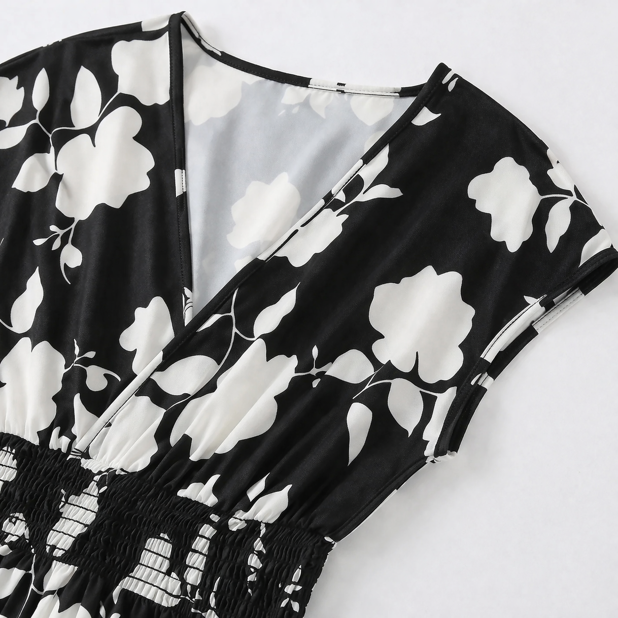 Women’s V-Neck Floral Print Summer Maxi Dress