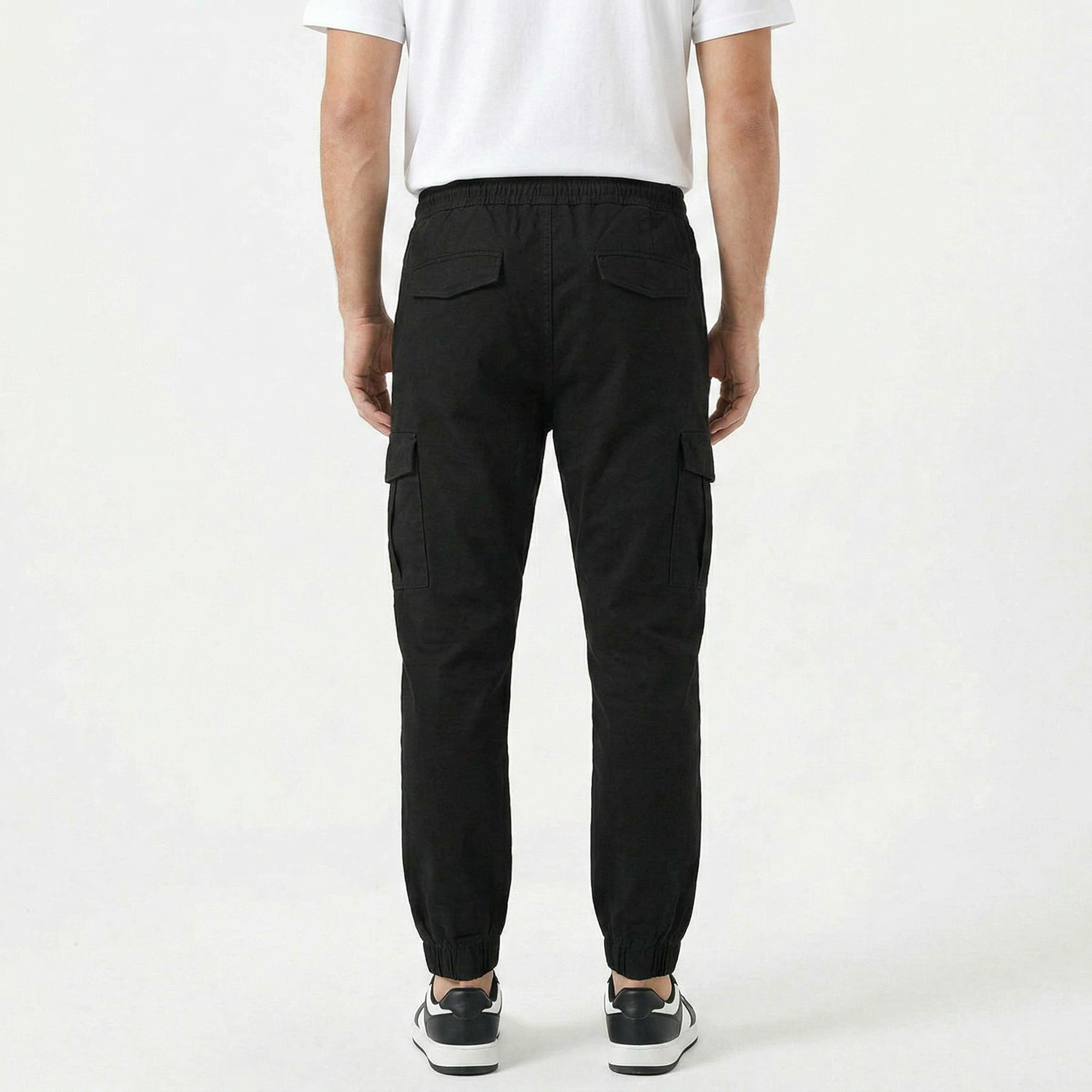 Men's Slim Fit Cotton Cargo Trousers