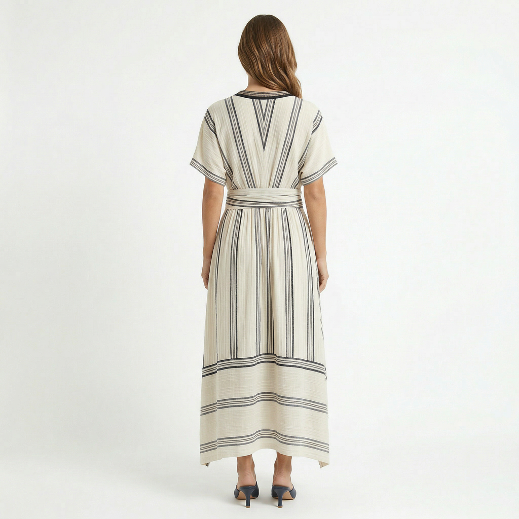 Women's Wrap Waist Midi Dress
