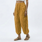 Women's Wide Leg Linen Trousers