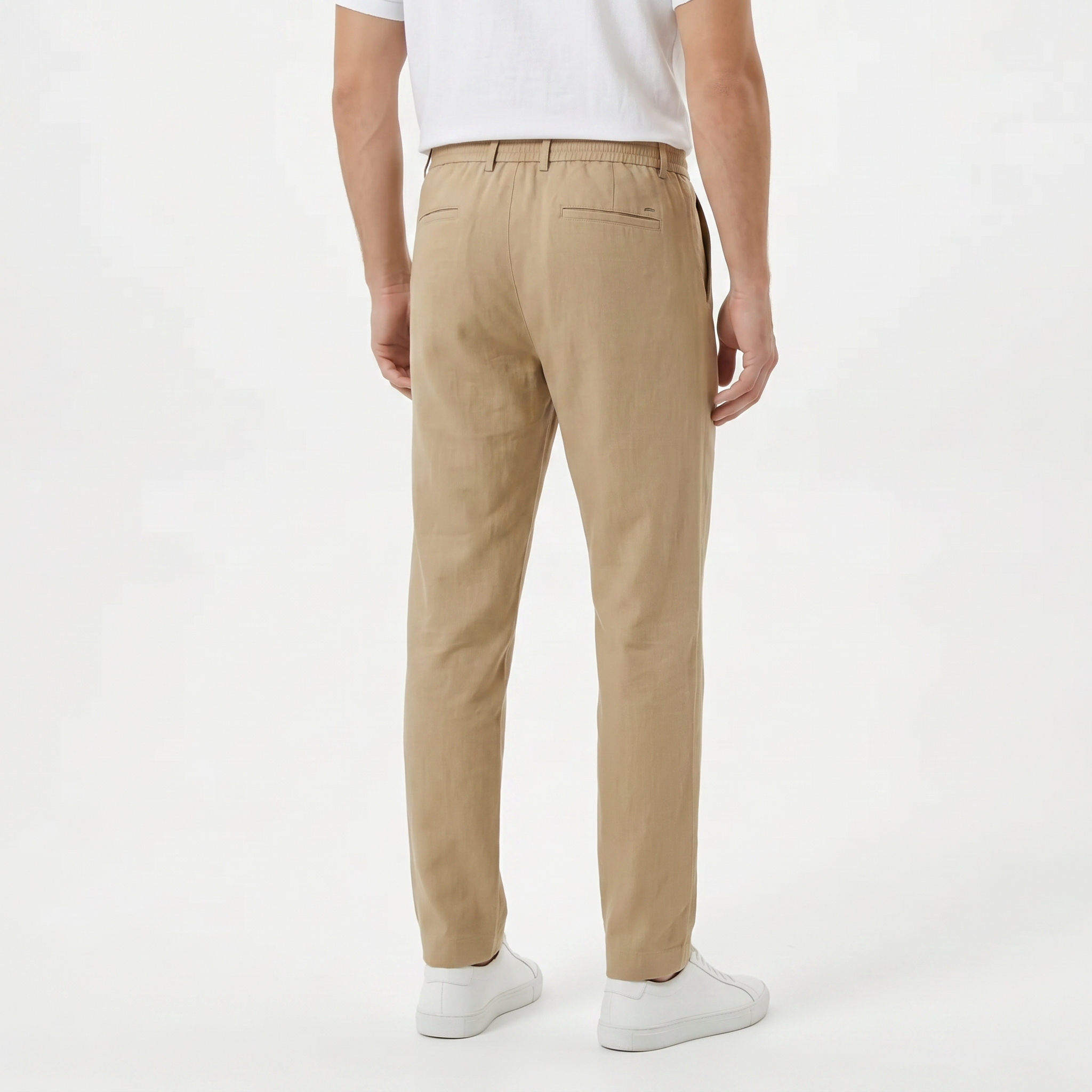 Birchbourne - Men’s Summer Drawstring Waist Straight Leg Pants