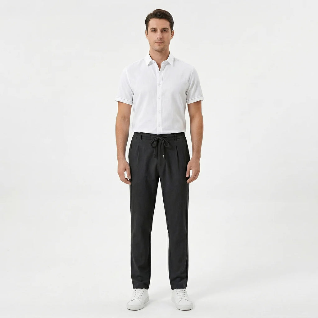 Birchbourne - Men’s Summer Drawstring Waist Straight Leg Pants