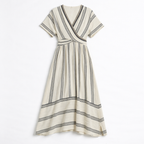 Women's Wrap Waist Midi Dress