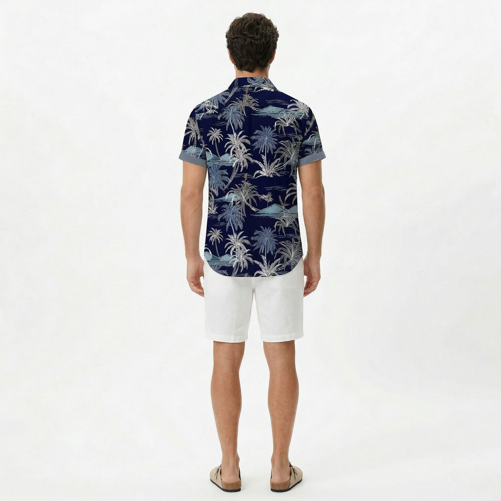 Men's Printed Floral Summer Shirt