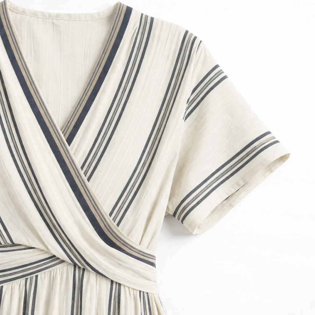 Women's Wrap Waist Midi Dress
