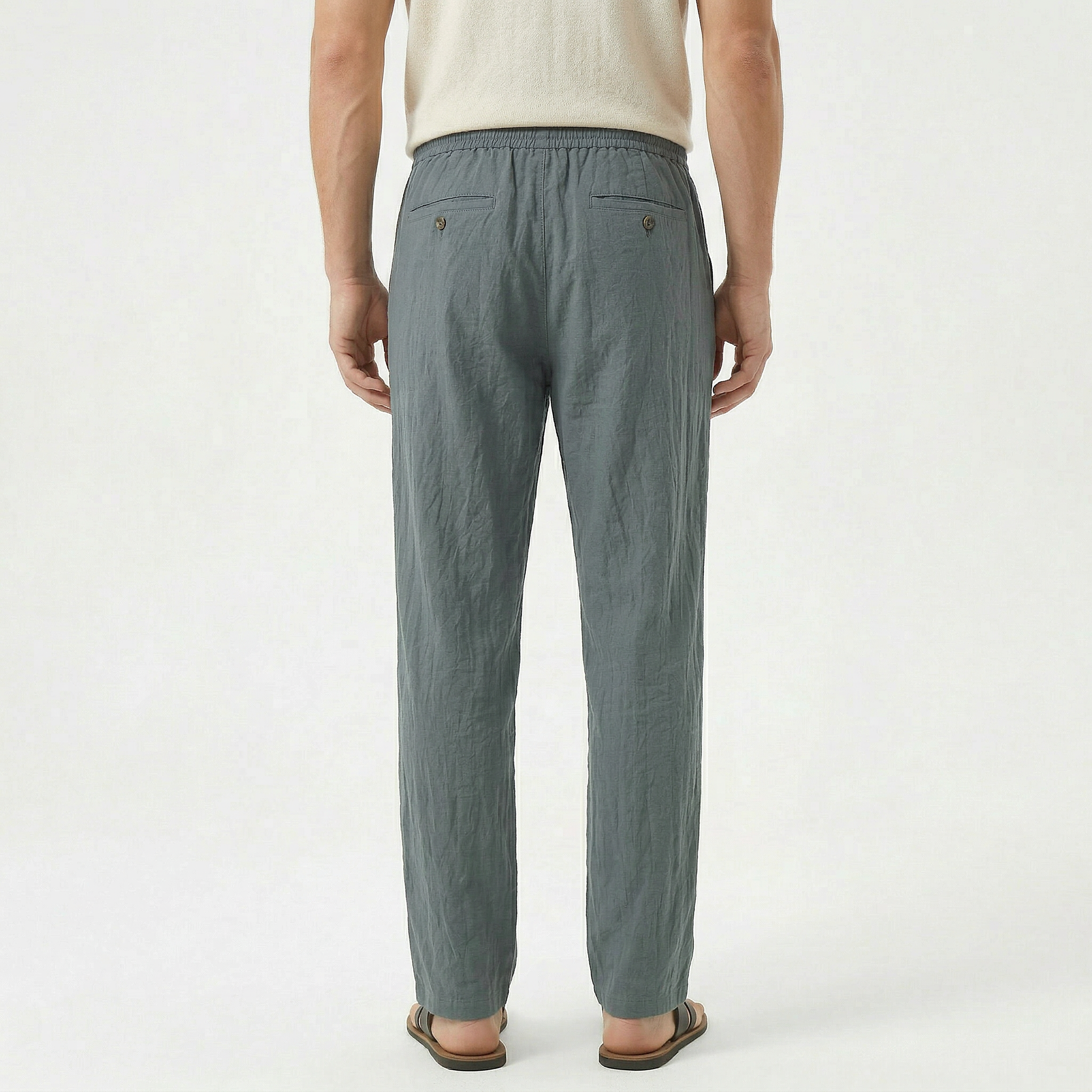 Men's Linen Drawstring Pantalon
