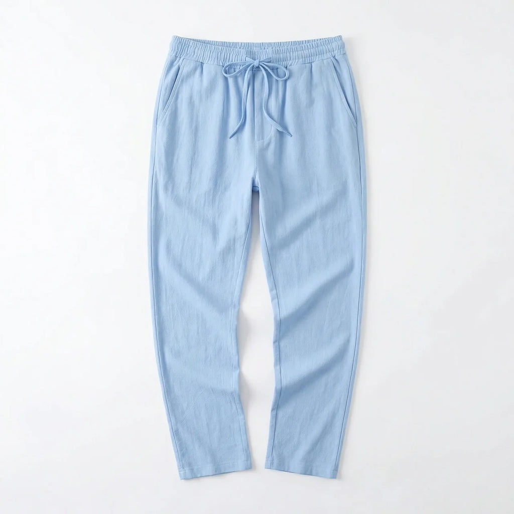Birchbourne - Men’s Summer Drawstring Waist Straight Leg Pants