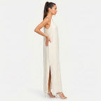 Women's Halter Neck Sleeveless Summer Maxi Dress