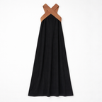 Women's Comfortable Crossed Maxi Dress