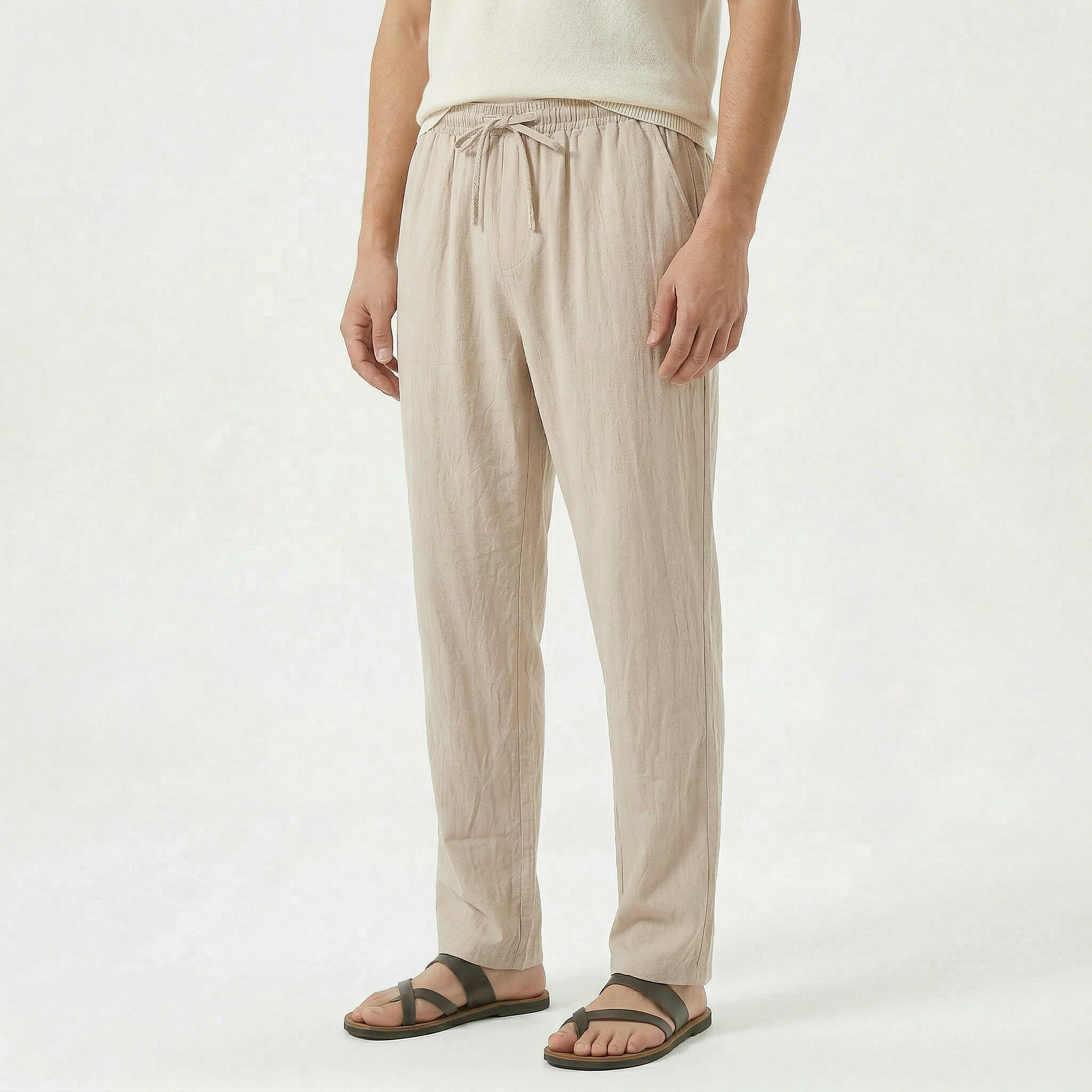 Men's Linen Drawstring Pantalon