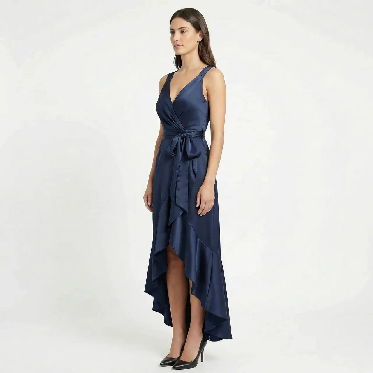Women's Elegant Sleeveless Wrap Midi Dress Birchbourne Women's Elegant Sleeveless Wrap Midi Dress Birchbourne