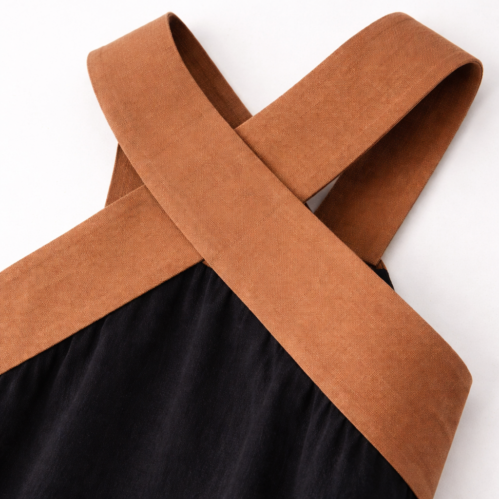 Women's Comfortable Crossed Maxi Dress