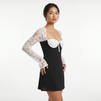 Women's Long Sleeve Lace Mini Dress