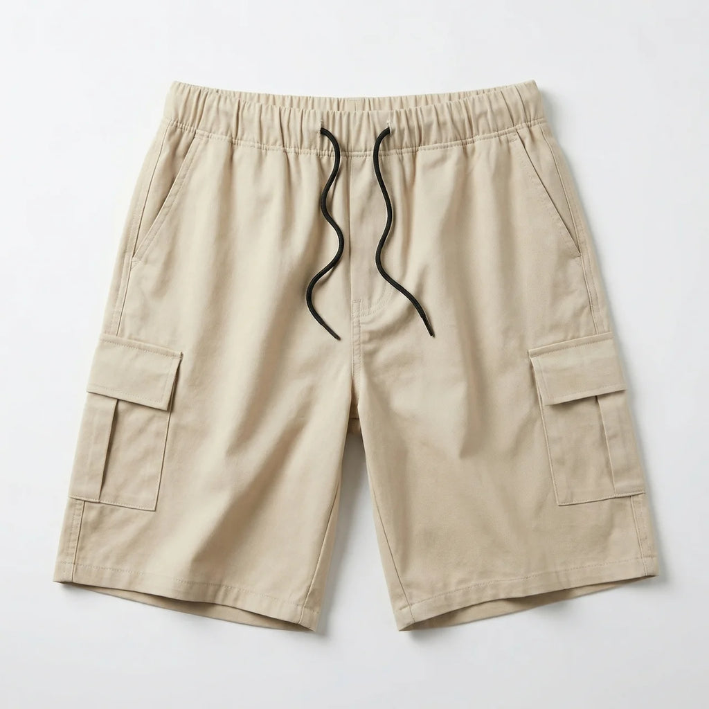 Birchbourne - Men’s Elastic Waist Drawstring Cargo Shorts