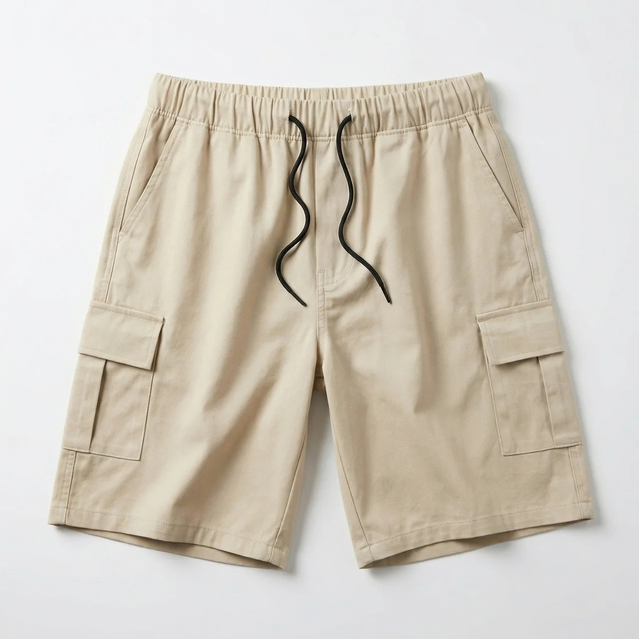 Birchbourne - Men’s Elastic Waist Drawstring Cargo Shorts