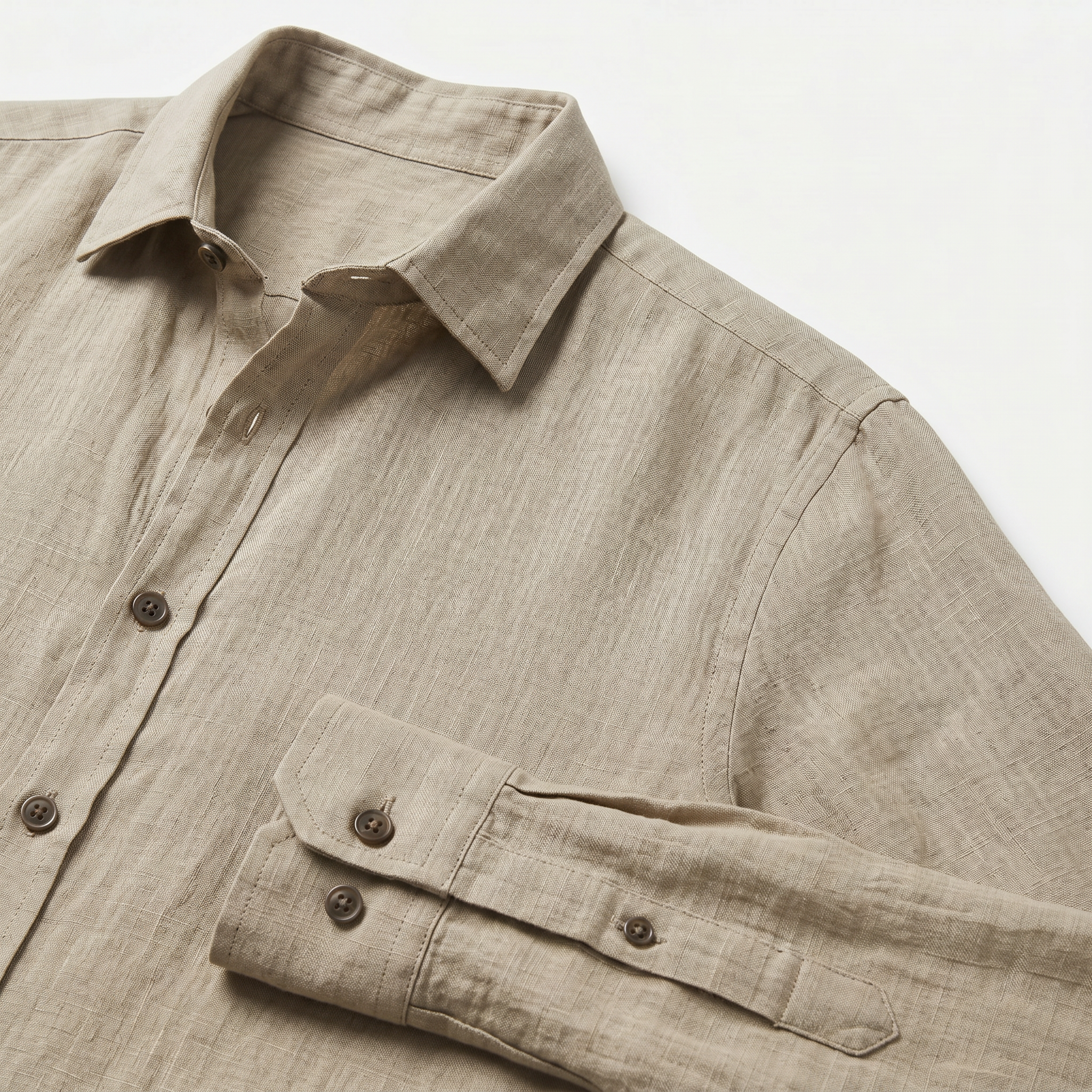 Men's Long Sleeve Cotton Button Down Shirt