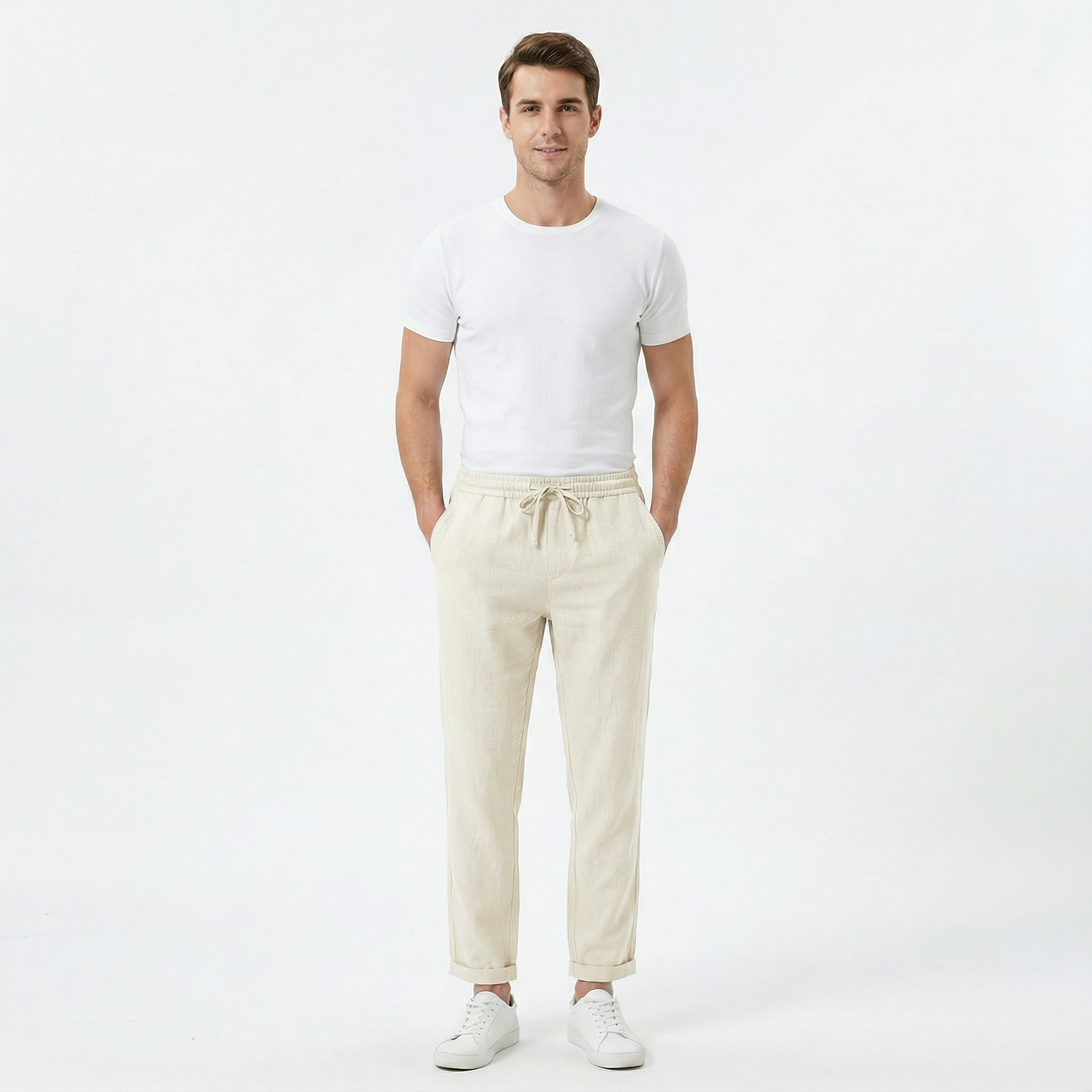 Men's Casual Summer Linen Trousers