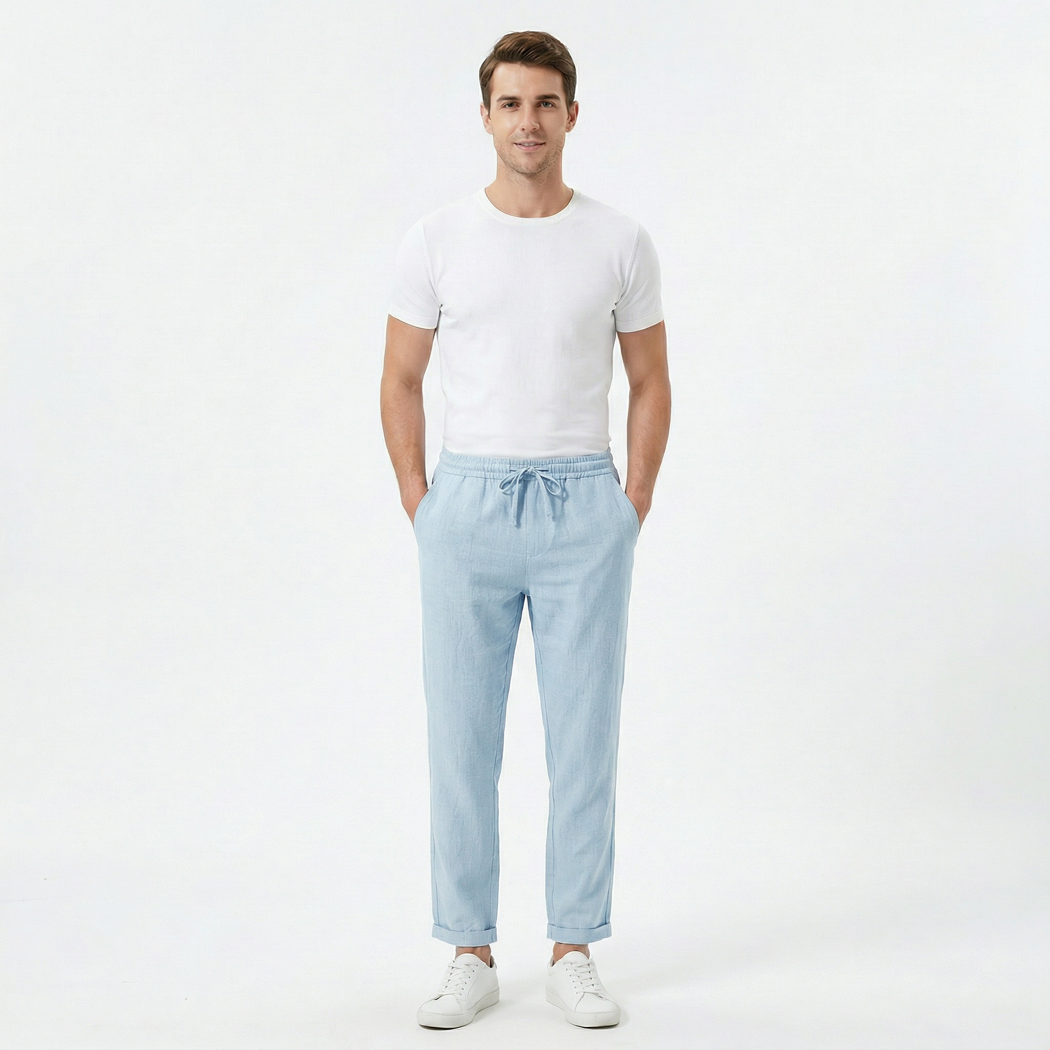 Men's Casual Summer Linen Trousers