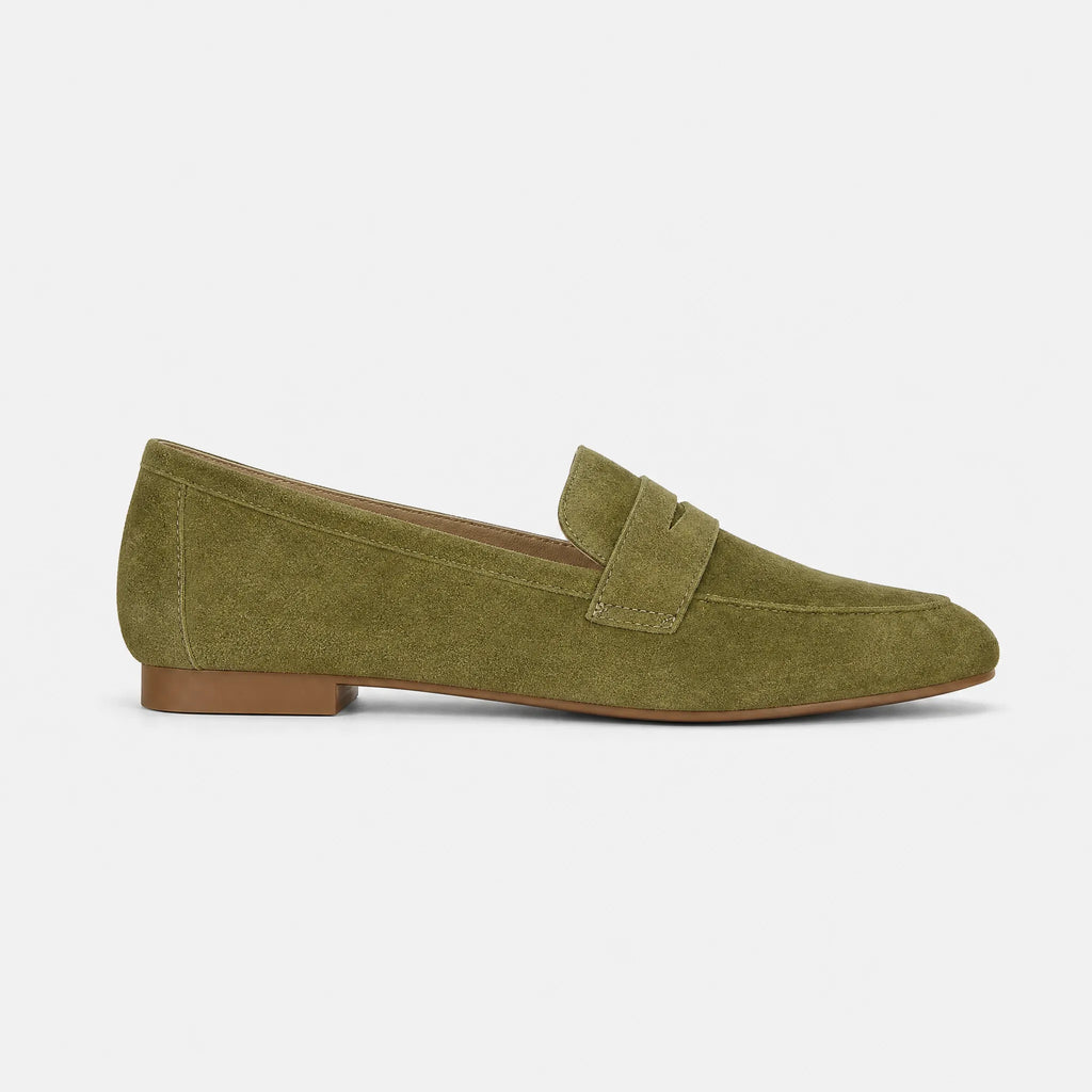 Women's Suede Slip-On Penny Loafers