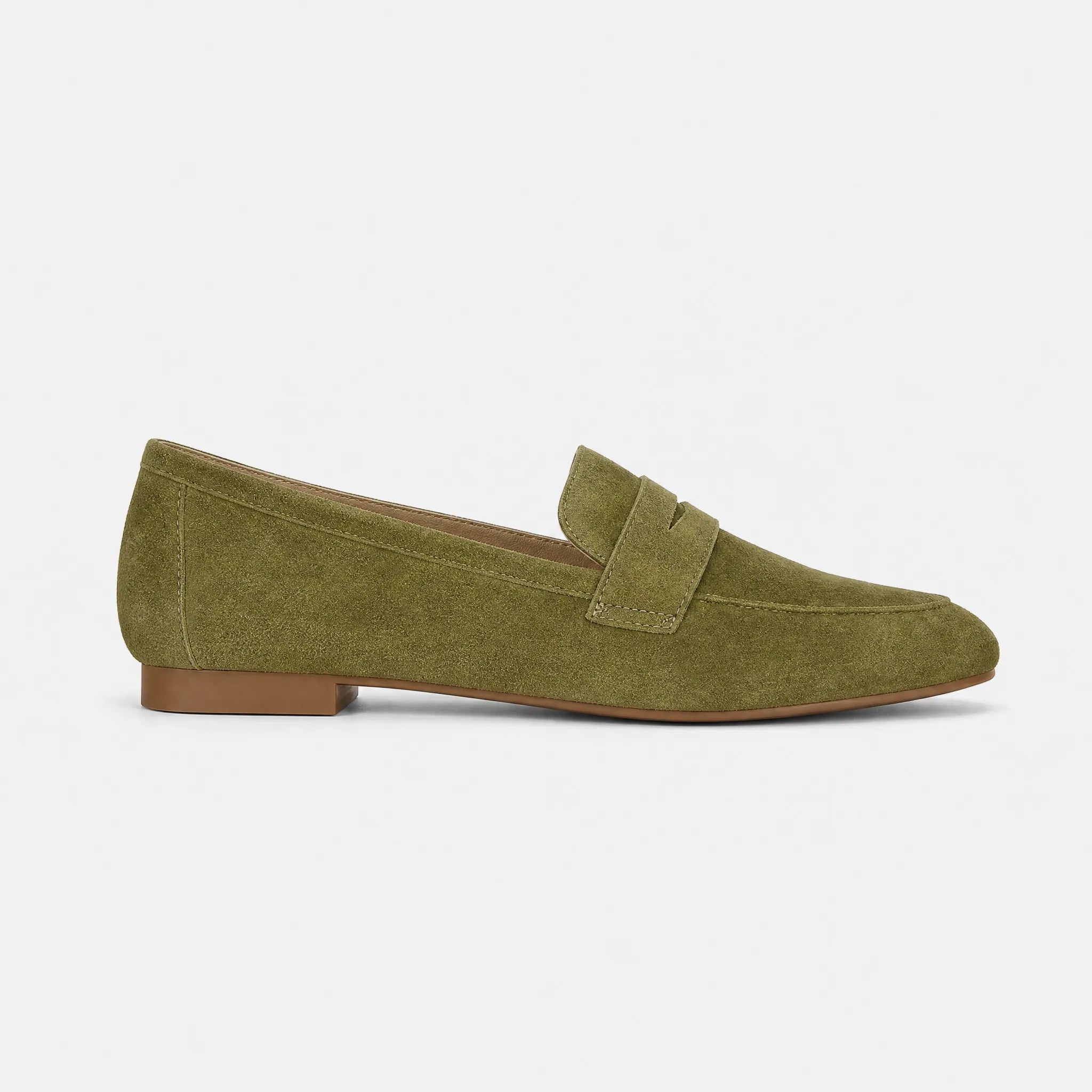 Women's Suede Slip-On Penny Loafers