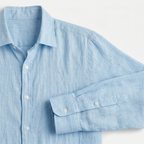 Men's Long Sleeve Linen Button Down Shirt