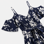 Women's Floral Off Shoulder Wrap Maxi Dress with Split
