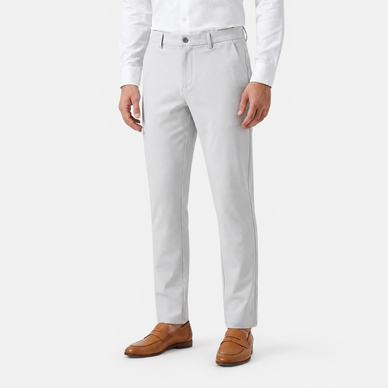 Men's Slim Fit Stretch Chino Trousers