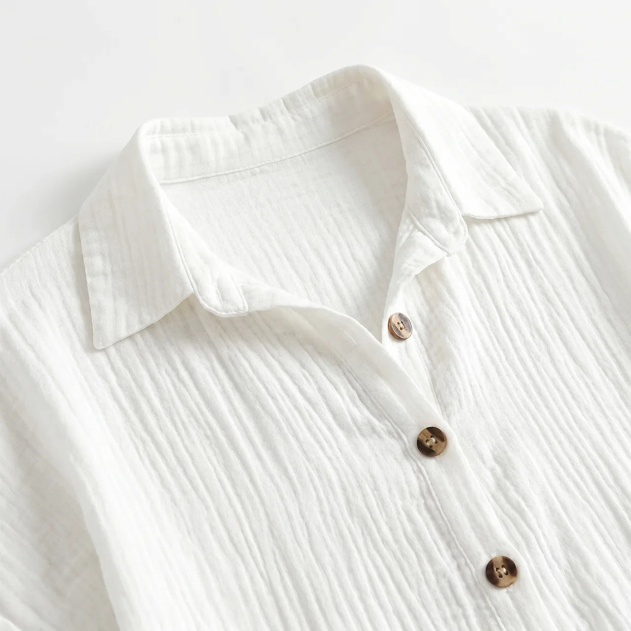 Women's Cotton Gauze Button Down Shirt Midi Dress