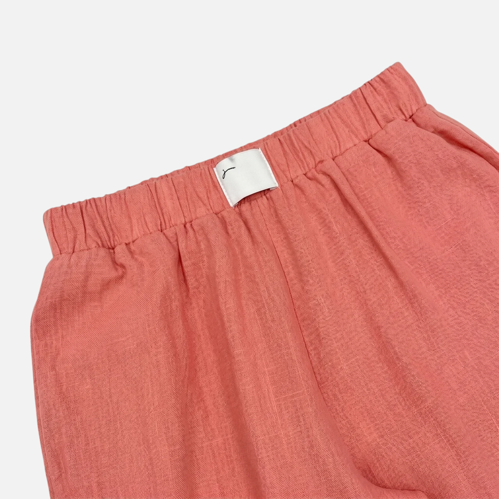 Women's Linen Sleeveless Top and Wide Leg Trousers Two Piece Set