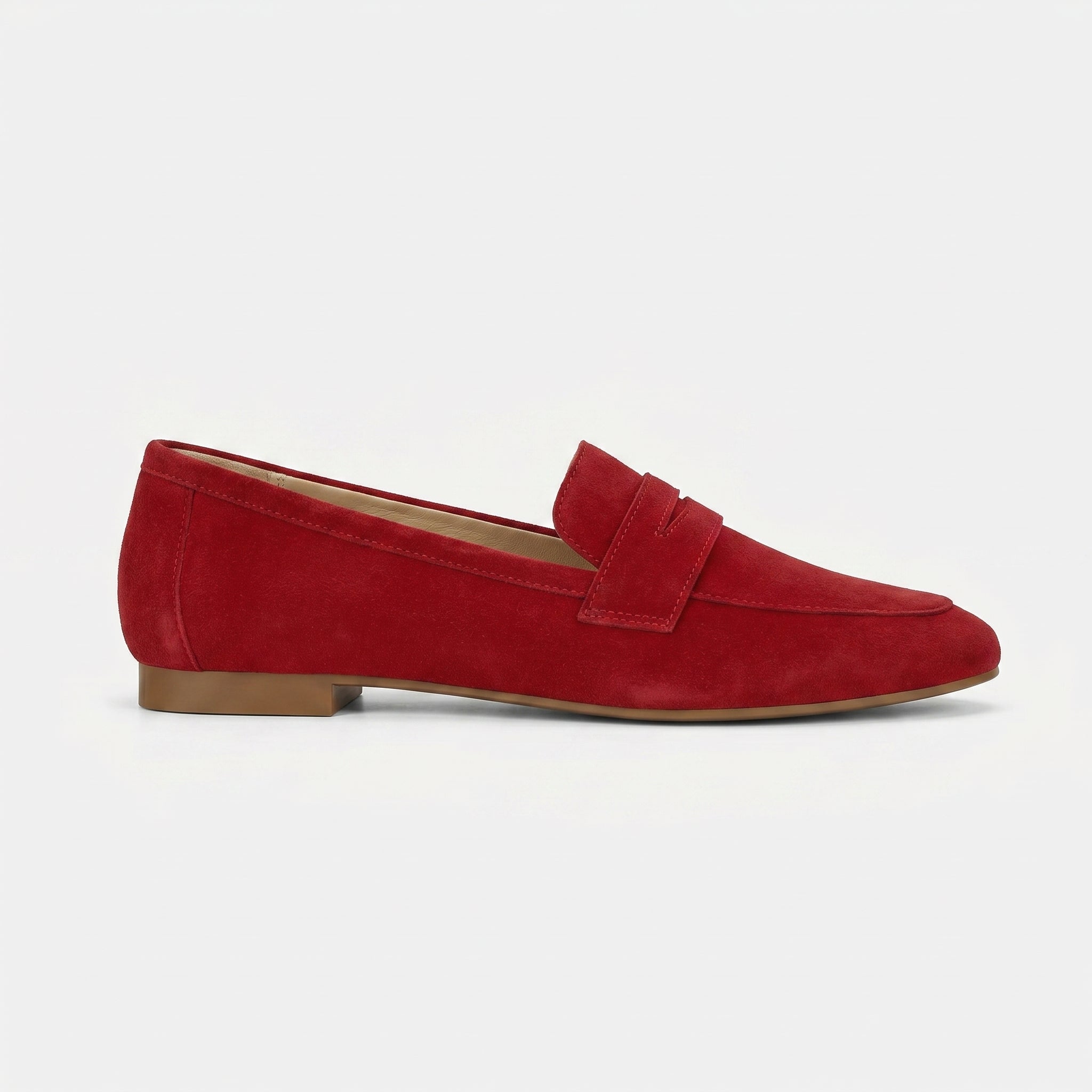Women's Suede Slip-On Penny Loafers