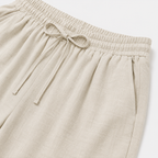 Women's Linen Cardigan and Shorts Two Piece Set
