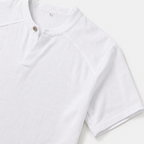 Men's Linen Short Sleeve Henley T-Shirt